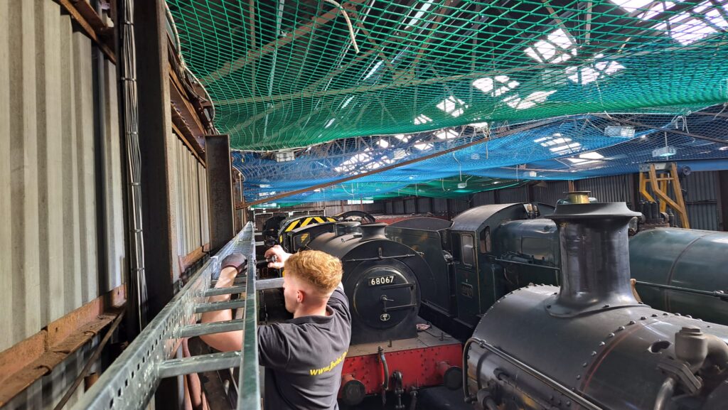 Picture of multiple trains parked together